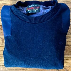 Navy Blue Sweater. Repellant Rain Gear: Golf,  Sports, Travel. "WeatherBoss" L.